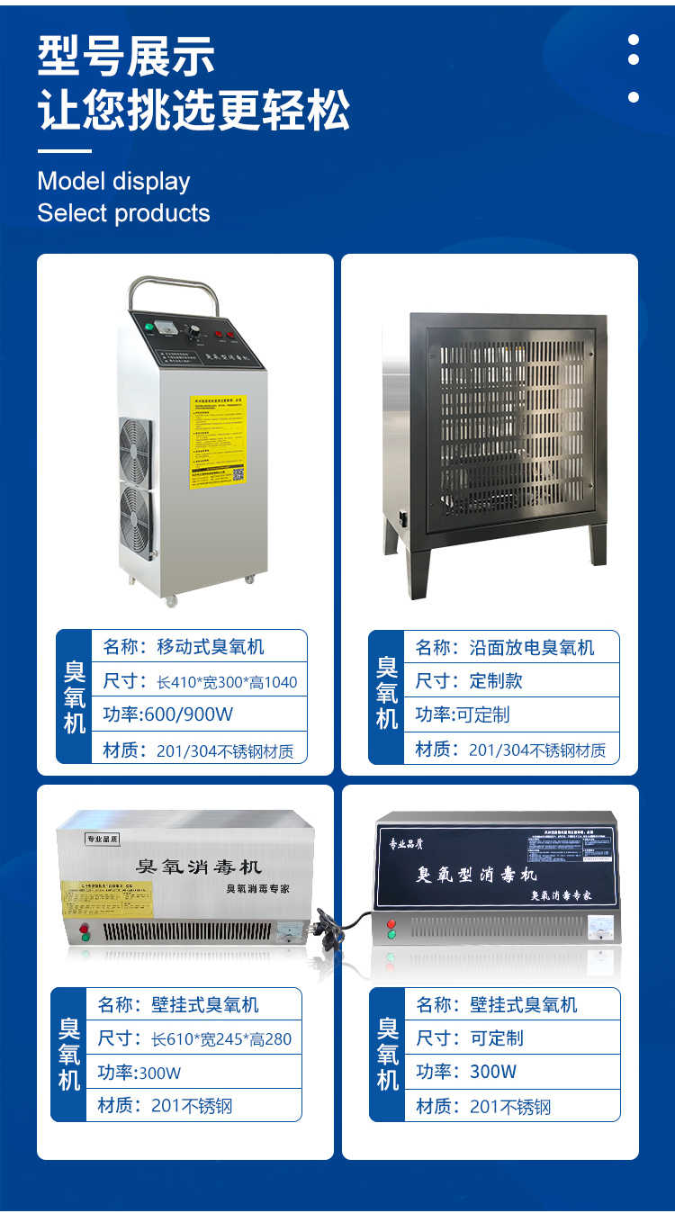 长武内置式臭氧发生器-型号